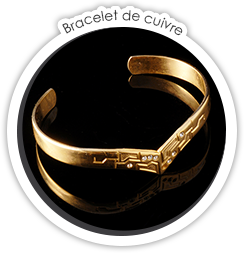 Bracelet de cuivre Signe d'Amitié : Bracelet de cuivre