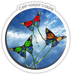 Cerf-volant décoré Signe d'Affronttement : Cerf-volant décoré